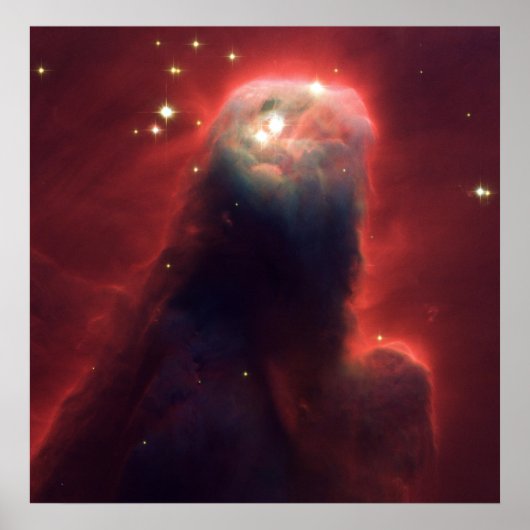 Kronennebel (NGC 2264)-Sternbildsäule Poster (Vorne)