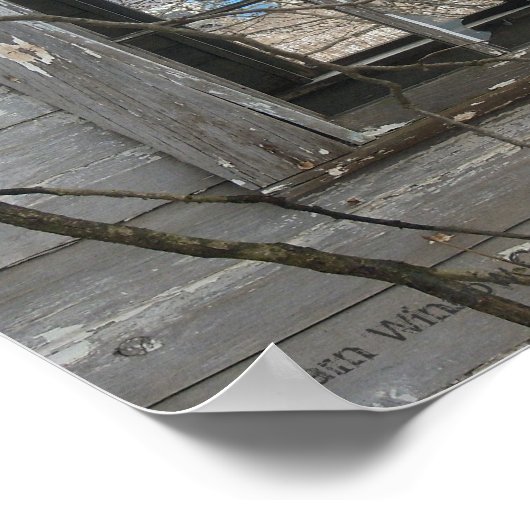 Kronenpunkt im Barnfenster Poster (Ecke)