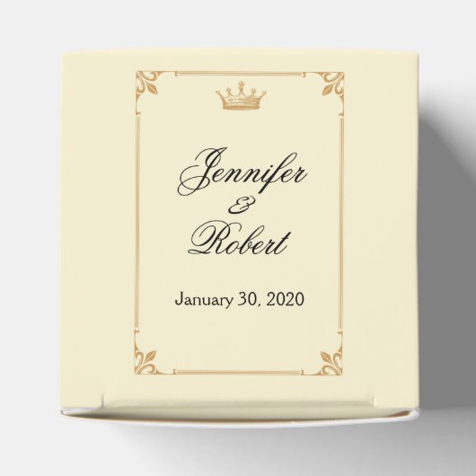 Kronenreglement in Gold und Elfenbeinfavoriten Geschenkschachtel (Oben)
