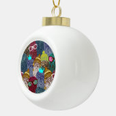 Kronenschale Keramik Kugel-Ornament (Rechts)