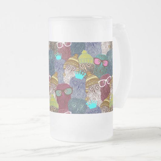 Kronenschale Mattglas Bierglas (VorderseiteRechts)