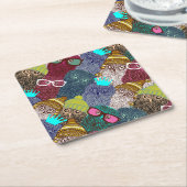 Kronenschale Rechteckiger Pappuntersetzer (angewinkelt)