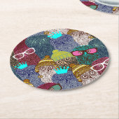 Kronenschale Runder Pappuntersetzer (Angewinkelt)