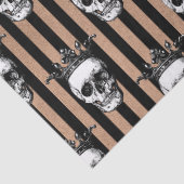 Kronenschalen auf Schwarz- und Tan-Streifen Seidenpapier (Detail)