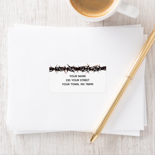 Kronenschild Adressaufkleber (Insitu)