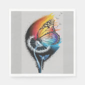 Kronenschmetterling Serviette (Vorderseite)