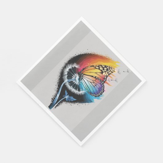 Kronenschmetterling Serviette (Ecke)
