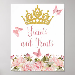 Kronenschmetterlinge Rosa Süßigkeiten und Leckerei Poster
