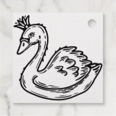 Kronenschwan Geschenkanhänger (Rückseite)