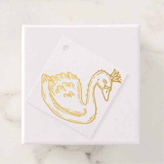 Kronenschwan Geschenkanhänger (Mit Box)