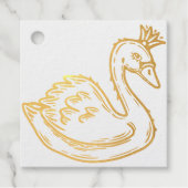 Kronenschwan Geschenkanhänger (Vorderseite)