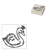 Kronenschwan Gummistempel (Stempel)