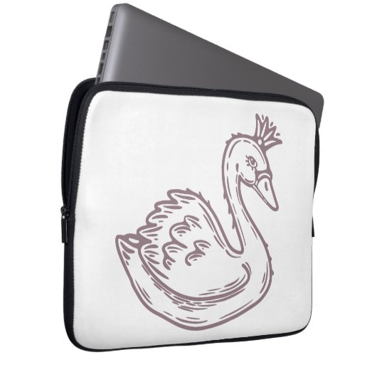 Kronenschwan Laptopschutzhülle (Vorne Rechts)