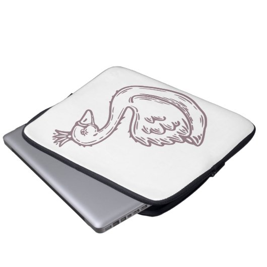Kronenschwan Laptopschutzhülle (Vorne Knopf)