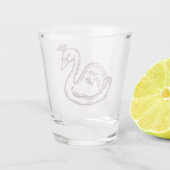 Kronenschwan Schnapsglas (Rückseite)