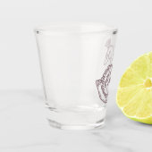 Kronenschwan Schnapsglas (Links)