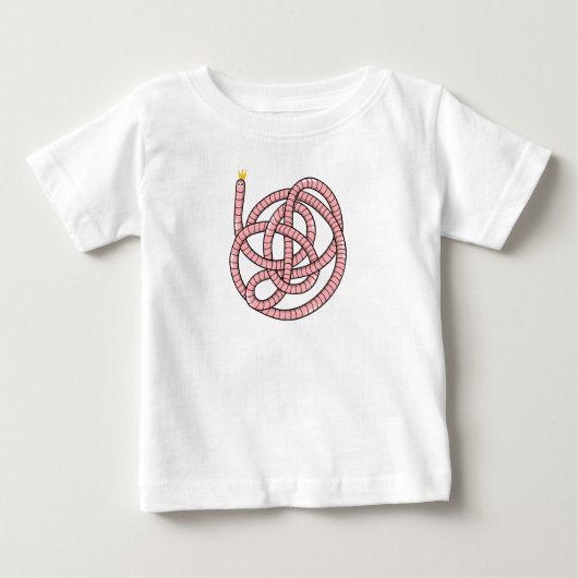 Kronenwurm aus Cartoon Baby T-shirt (Vorderseite)
