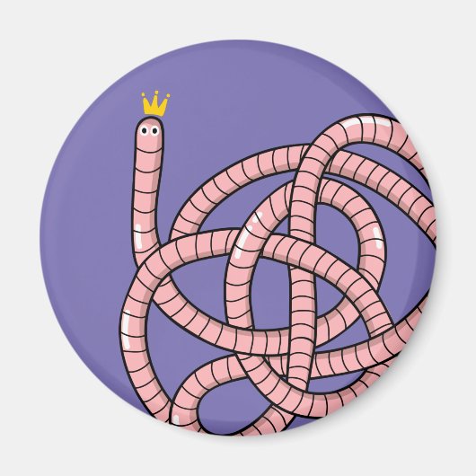 Kronenwurm aus Cartoon Magnet (Vorne)