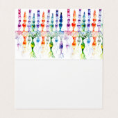 Kronenzellen Stammzellen und bipolare Neuronen der Visitenkarten (Innenseite Aufgefaltet)