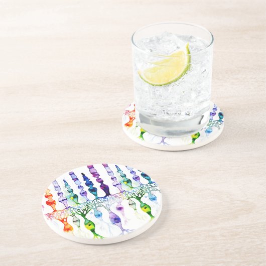 Kronenzellen Stammzellen und bipolares Netzhaut Getränkeuntersetzer (Seite)