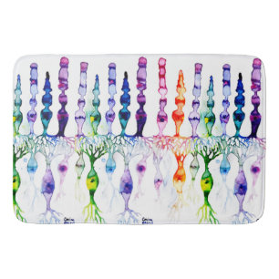 Kronenzellen Stammzellen und bipolares Netzhautneu Badematte