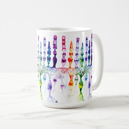 Kronenzellen Stammzellen und bipolares Netzhautneu Kaffeetasse (VorderseiteRechts)