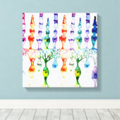 Kronenzellen Stammzellen und bipolares Netzhautneu Leinwanddruck (Insitu (Holzboden))