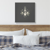 Kronier Elegance - Wrapped Canvas Leinwanddruck (Insitu (Schlafzimmer))
