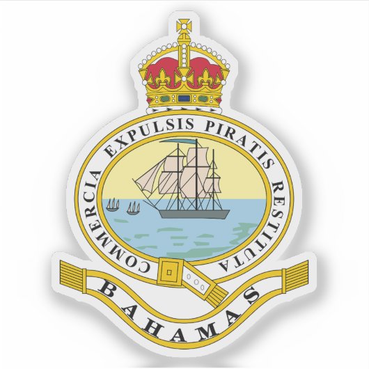 Kronkolonie der Bahamas (1904-1953) Aufkleber (Vorderseite)