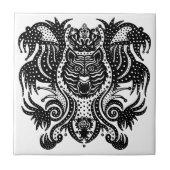 Kronkönig oder Königin Fliese (Vorderseite)