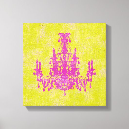 Kronleuchter ~ ÄNDERUNG FARBE 12x12,75" Dicke Leinwanddruck (Vorderseite)