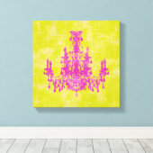 Kronleuchter ~ ÄNDERUNG FARBE 12x12,75" Dicke Leinwanddruck (Insitu (Holzboden))