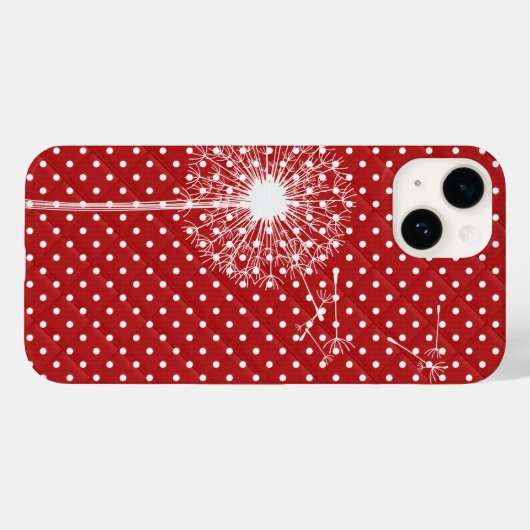 Kronleuchter auf gequlippten Polka-Punkten Case-Mate iPhone Hülle (Rückseite (Horizontal))