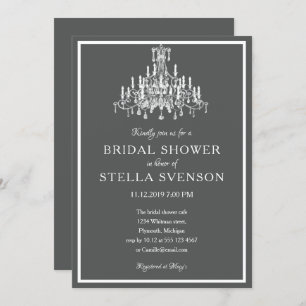 Kronleuchter auf grau einladung