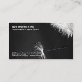 Kronleuchter auf schwarzem Hintergrund Visitenkarte (Rückseite)