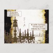 Kronleuchter aus der mittelalterlichen Renaissance Ankündigungspostkarte (Rückseite)