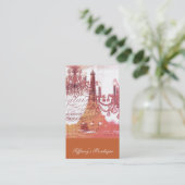 Kronleuchter aus Eiffelturm Visitenkarte (Stehend Vorderseite)