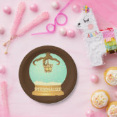 Kronleuchter aus Schneegalon und Kronleuchter Pappteller (Party)