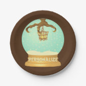 Kronleuchter aus Schneegalon und Kronleuchter Pappteller (Vorderseite)