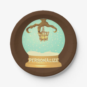 Kronleuchter aus Schneegalon und Kronleuchter Pappteller