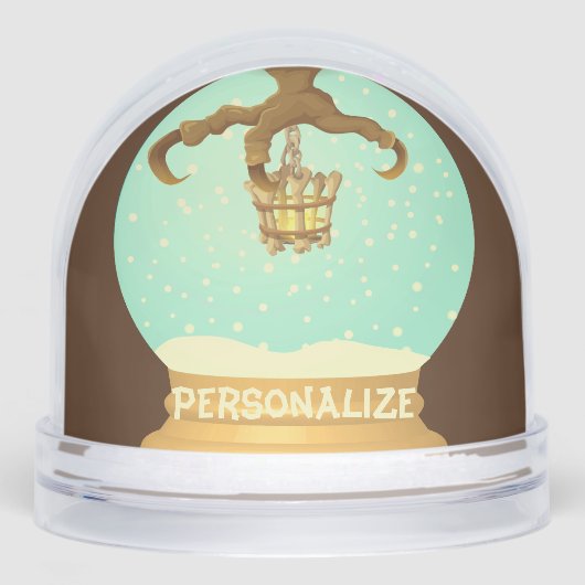 Kronleuchter aus Schneegalon und Kronleuchter Schneekugeln (Vorderseite)