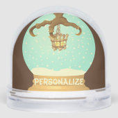 Kronleuchter aus Schneegalon und Kronleuchter Schneekugeln (Rückseite)