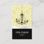 Kronleuchter + Barockstaub /Perle + Zitrone Visitenkarte (Vorderseite)