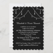 Kronleuchter, Baumleuchten bei der Nachtruhe Einladung (Rückseite)