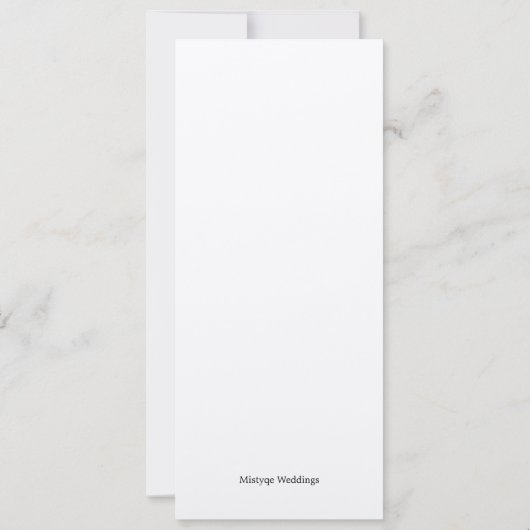 Kronleuchter beim Abendessen in der Metallic Gold  Einladung (Rückseite)