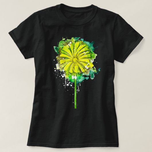 Kronleuchter Blume botanistischer Aquarellsum T-Shirt (Design vorne)
