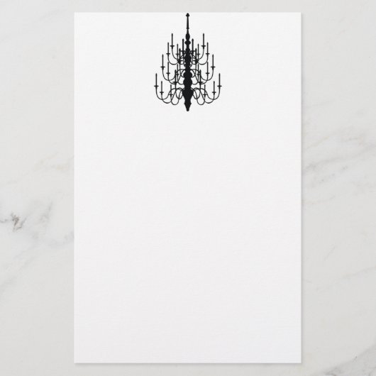 Kronleuchter Briefpapier (Vorderseite)