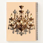 "Kronleuchter-Charme" Notizblock (Rückseite)