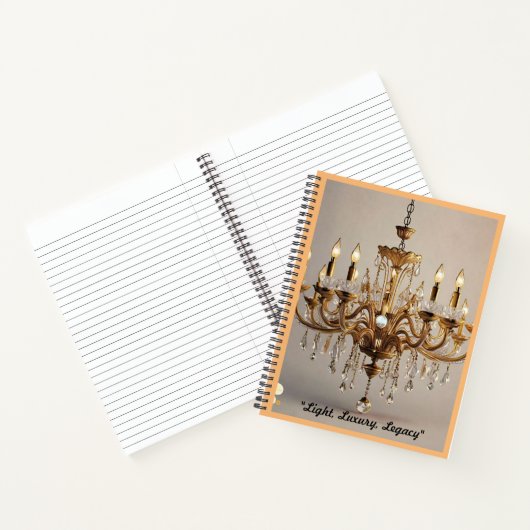 "Kronleuchter-Charme" Notizblock (Innenseite)