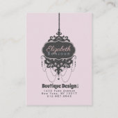 Kronleuchter-Chic (Farbe ändern) - Visitenkarte (Rückseite)